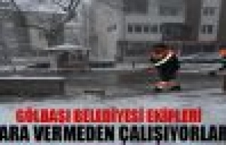 Gölbaşı Belediyesi Ekipleri Ara Vermeden Çalışıyor.