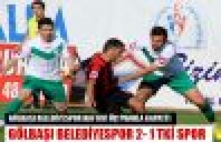 Gölbaşı belediyespor 2-1 Tki spor