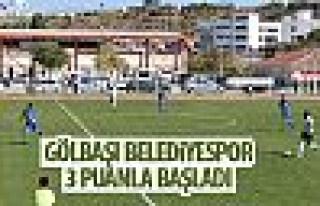 Gölbaşı Belediyespor 3 puanla başladı