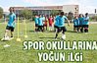 Gölbaşı spor okullarına yoğun ilgi