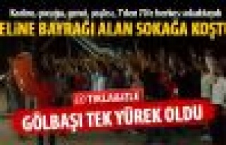 Gölbaşı teröre lanet okudu