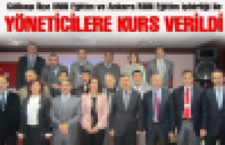 Gölbaşılı yöneticilere kurs verildi