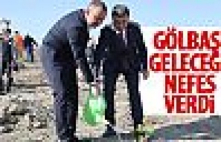 Gölbaşı'nda 9 bin 100 fidan toprakla buluştu!