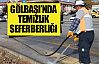 Gölbaşı'nda temizlik atağı!