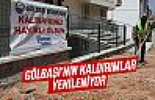 Gölbaşı'nın kaldırımları yenileniyor