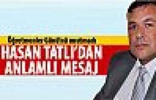 Hasan Tatlı'dan Öğretmenler Günü mesajı