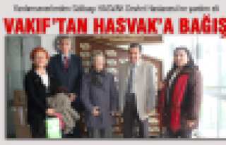 Hayırseverlerden HASVAK'abağış