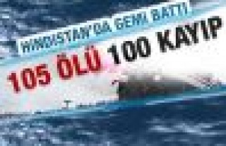 Hindistan'da gemi battı