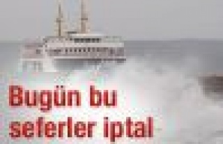 İDO'da sabah seferleri iptal edildi