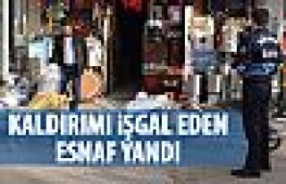 Kaldırım işgaline zabıta denetimi