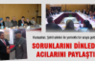 Karaaslan, şehit aileleri ile bir araya geldi