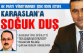 Karaaslan'a soğuk duş