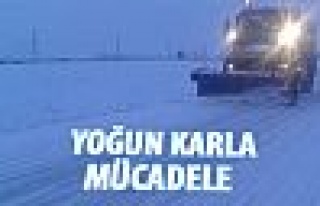 Karla mücadele sürüyor