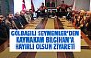 Kaymakam Bilgihan'a seymenli ziyaret