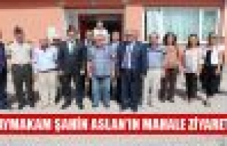 KAYMAKAM ŞAHİN ASLAN'IN MAHALLE ZİYARETİ