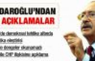 Kılıçdoroğlu'ndan olay açıklamalar