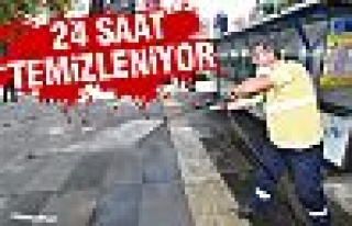 Kızılay 24 saat temizleniyor