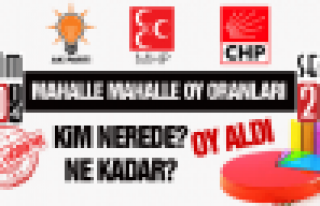 Mahalle mahalle sonuçlar (30 Mart 2014 Yerel Seçim)