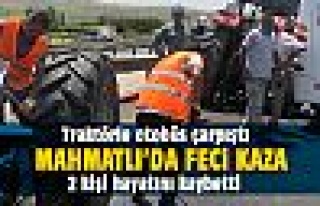 Mahmatlı'da feci kaza: 2 ölü