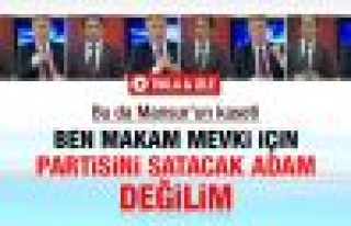Mansur Yavaş: Makam için davamı satmam
