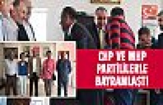 MHP ve CHP partililerle bayramlaştı