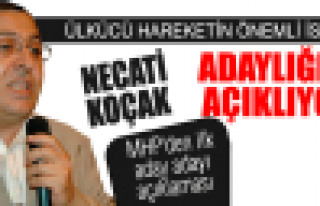 MHP'den ilk aday adayı açıklaması