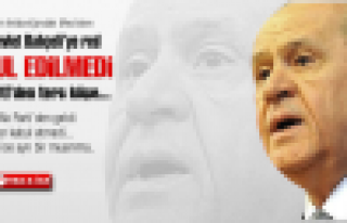 MHP'lilerden Dr. Devlet Bahçeli'ye red