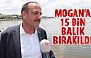 Mogan Gölü'ne balık bırakıldı