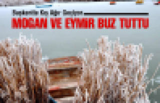 Mogan ve Eymir Buz Tuttu