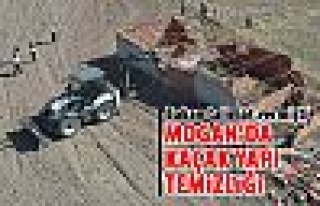 Mogan'da kaçak yapı temizliği