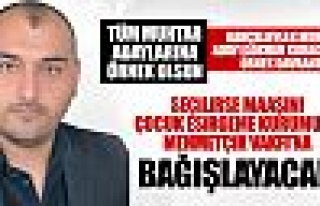 Muhtar adayı Gökhan Karagöz'den örnek davranış