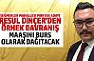 Muhtar adayı Resul Dinçer'den örnek davranış