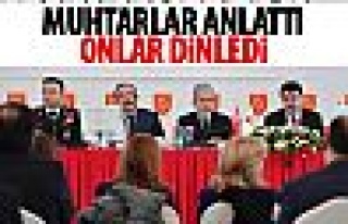 Muhtarlar dertlerini anlattı