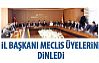 Nedim Yamalı meclis üyelerini dinledi