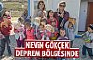 Nevin Gökçek'ten depremzedelere ziyaret