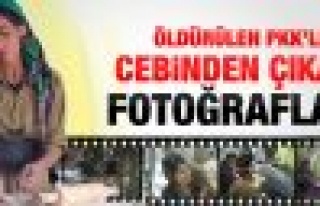 Öldürülen PKK'lının üzerinden çıkan fotoğraflar