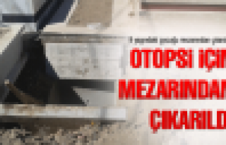 Otopsi için mezarından çıkardılar