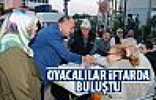 Oyacalılar geleneksel iftar yemeğinde buluştular