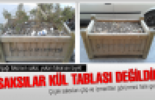 Saksılar kül tablası değildir