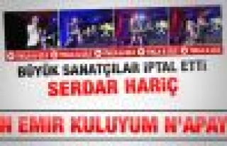 Serdar Ortaç: Konser iptal etmem emir kuluyum
