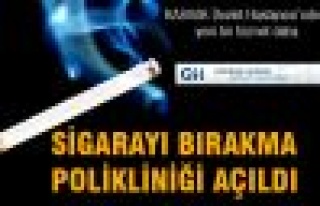 Sigarayı bırakma polikliniği açıldı