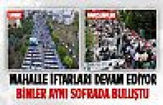 Sokak iftarları devam ediyor