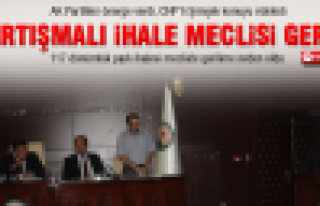 Tartışmalı ihale meclisi gerdi