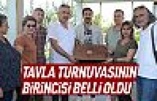 Tavla turnuvasının şampiyonu belli oldu