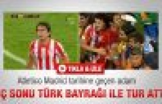 Türk bayrağı ile şampiyonluk turu attı - izle...
