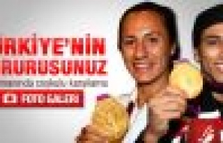 Türk sporculara coşkulu karşılama - galeri 