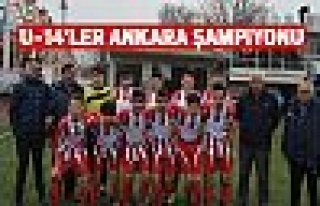 U-14'ler Ankara Şampiyonu oldu