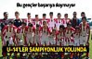 U-14'LER şampiyonluk yolunda