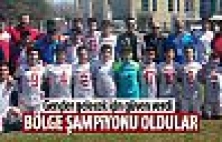 U-15'ler bölge şampiyonu oldu