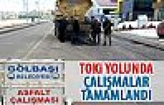 Yol çalışmaları tamamlandı